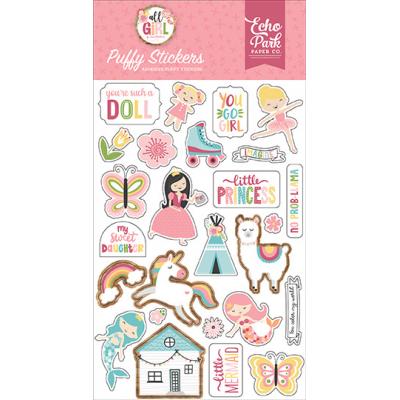 Echo Park All Girl - Puffy Stickers
